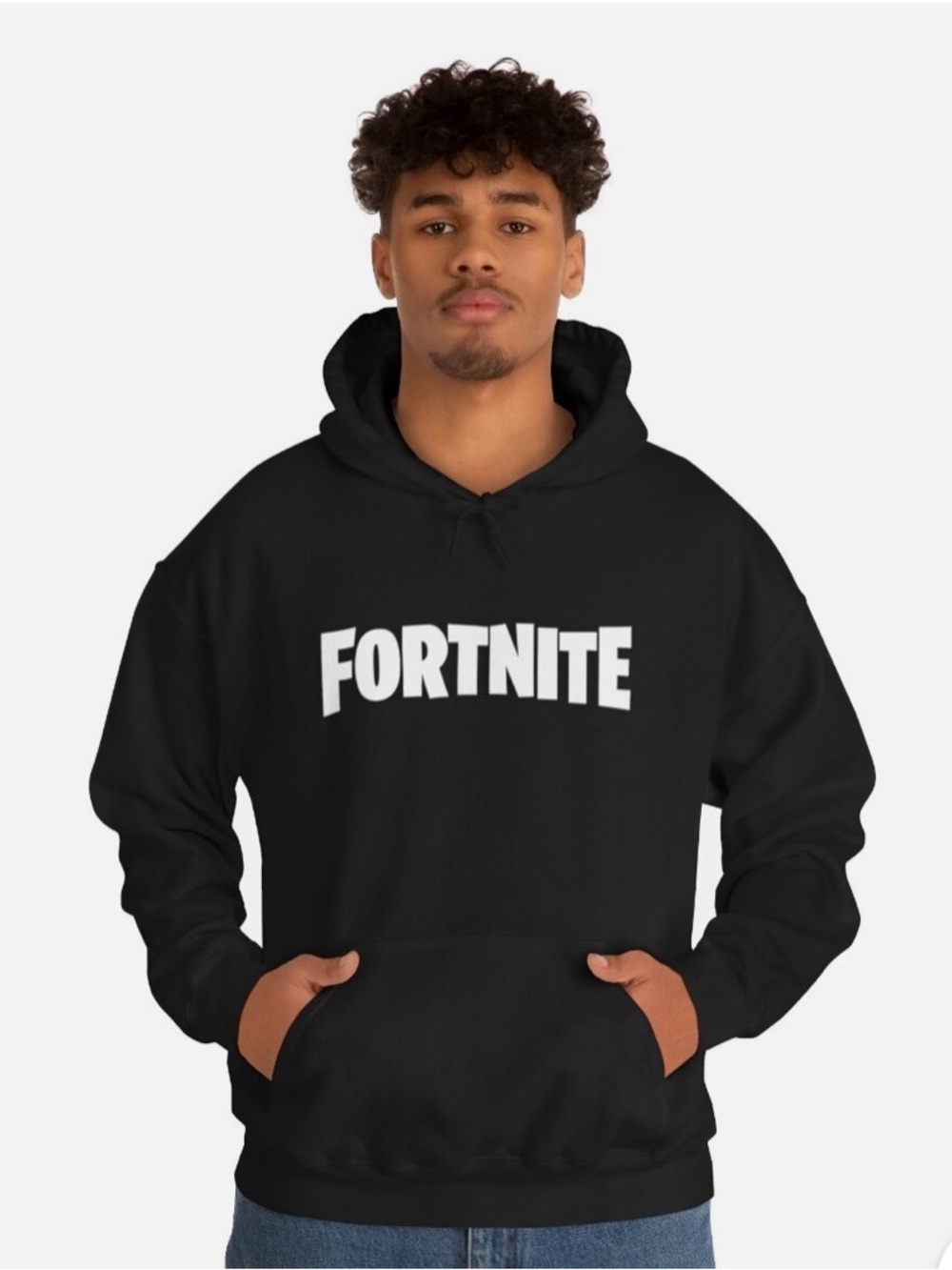 NWOT Fortnite Unisex Navy Blue Logo Hoodie